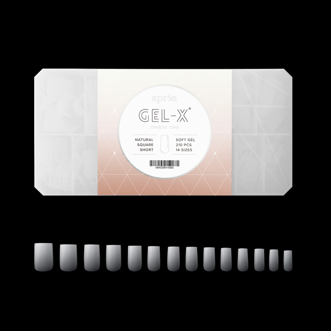 Apres - Ombre Tip Box - Natural Square - Short