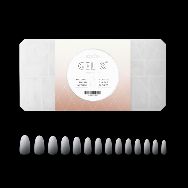 Apres - Ombre Tip Box - Natural Round - Medium