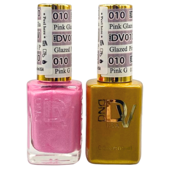 DND DIVA - 010 - Pink Glazed - DUO Polish