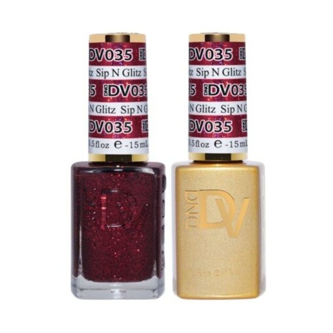 DND DIVA - 035 - Sip N Glitz - DUO Polish