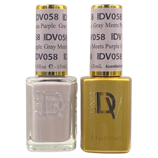DND DIVA DND DIVA - 058 - Gray Meets Purple - DUO Polish