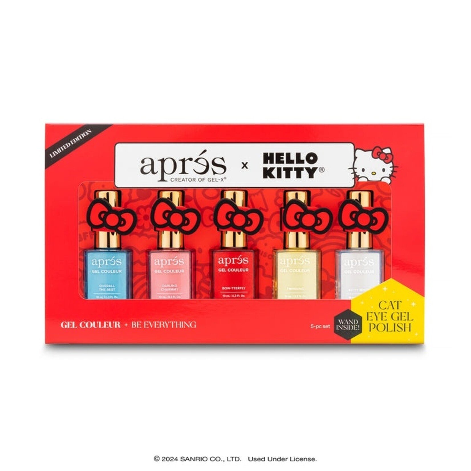 Apres Apres - Eye Gel Couleur Set - Hello Kitty - 10 mL - 5 ct