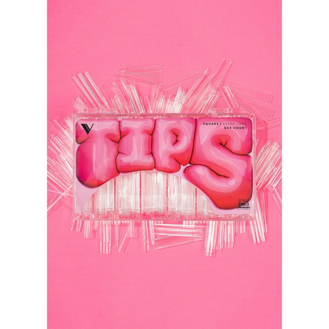 V Beauty Pure - V Tips Box - Square - Extra Long