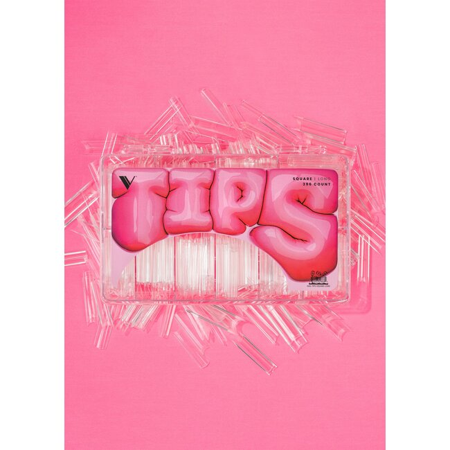 V Beauty Pure - V Tips Box - Square - Long