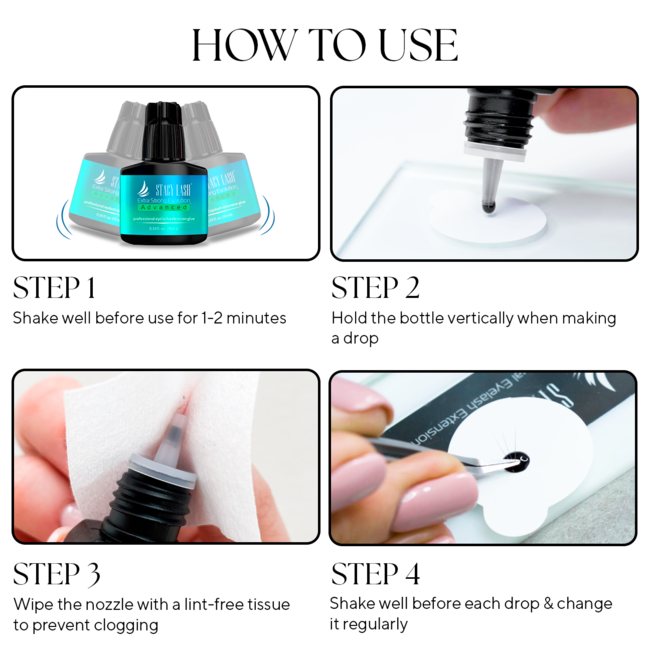 Stacy Lash - Eyelash Glue - Extra Strong Evolution Advanced - 10ml