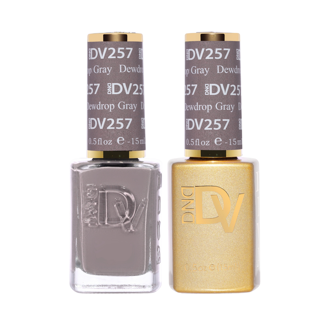 DND DIVA - 257 - Dewdrop Gray - DUO Polish