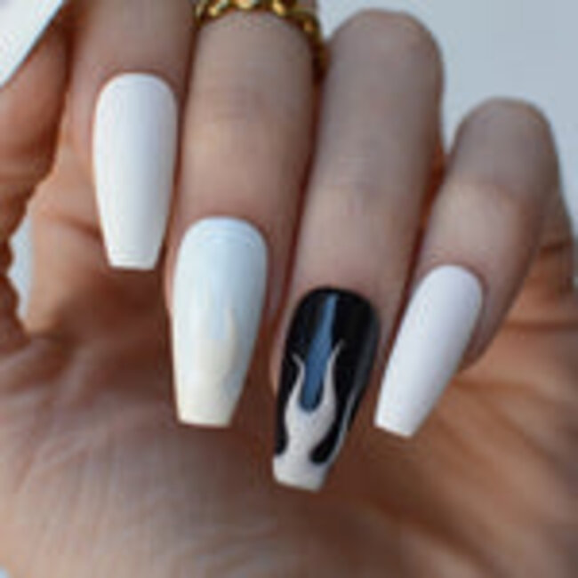 Pink Mask - Glow in the Dark - 5 - Nail Art