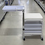 Pedicure Cart with Tray - White
