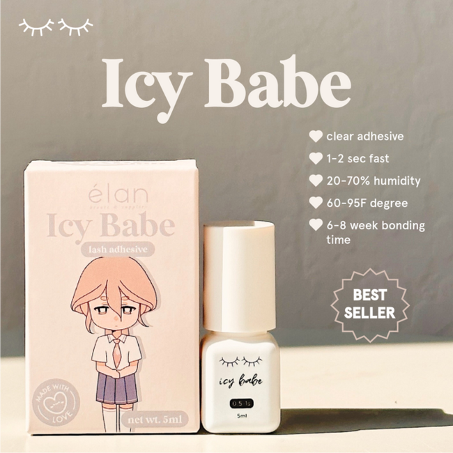 Elan Elan - Adhesive - Icy Babe - Clear - 5ml