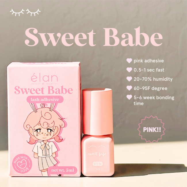 Elan Elan - Adhesive - Sweet Babe - Pink - 5ml
