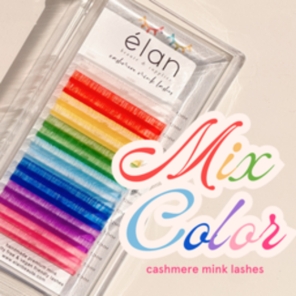 Elan Elan - Lash - Cashmere Mink - Mix Color - 0.03 - CC Curl -  13mm
