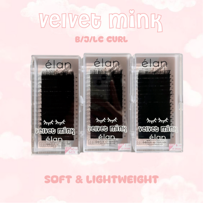 Elan Elan - Lash - Specialty Velvet Mink - 0.03 - B Curl -  Mix 10-15mm