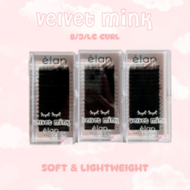 Elan Elan - Lash - Specialty Velvet Mink - 0.07 - J Curl -  Mix 10-15mm
