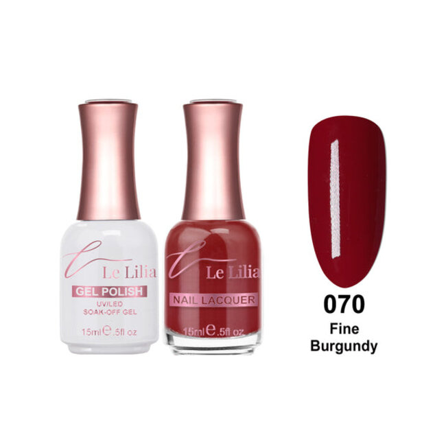 Le Lilia - 070 - Fine Burgundy - Lacquer - 0.5 oz