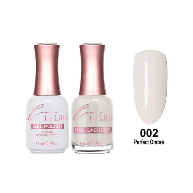 Le Lilia - 002 - Perfect Ombre White - Gel - 0.5 oz