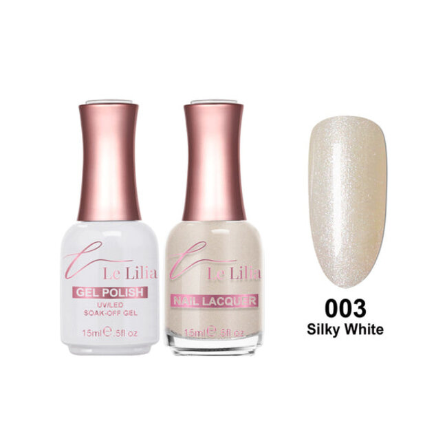 Le Lilia - 003 - Silky White - Gel - 0.5 oz