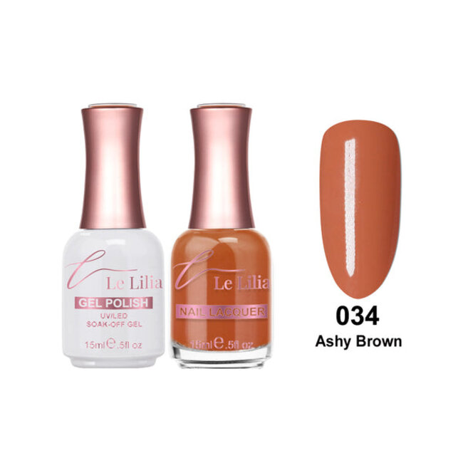 Le Lilia - 034 - Ashy Brown - Gel - 0.5 oz