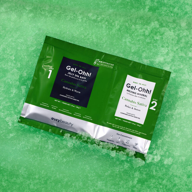 Gel-Ohh! - Jelly Spa Bath - Cannabis Sativa - 1 ct