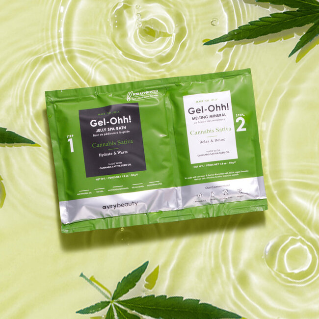 Gel-Ohh! - Jelly Spa Bath - Cannabis Sativa - 1 ct