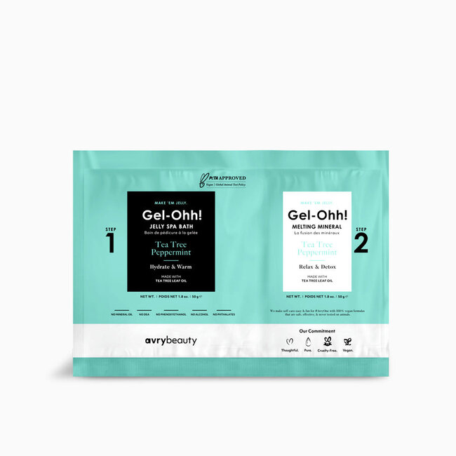Gel-Ohh! - Jelly Spa Bath - Tea Tree Peppermint -  1 ct