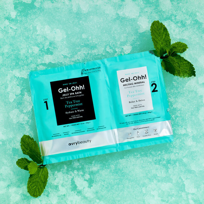 Gel-Ohh! - Jelly Spa Bath - Tea Tree Peppermint -  1 ct