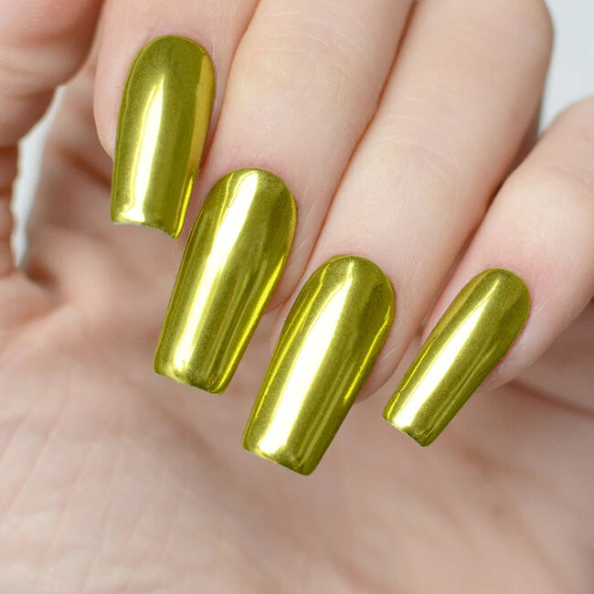 Pink Mask - Mirror Chrome - 5 - Nail Art