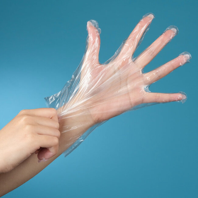 DND - Clear Plastic Gloves - 500 count