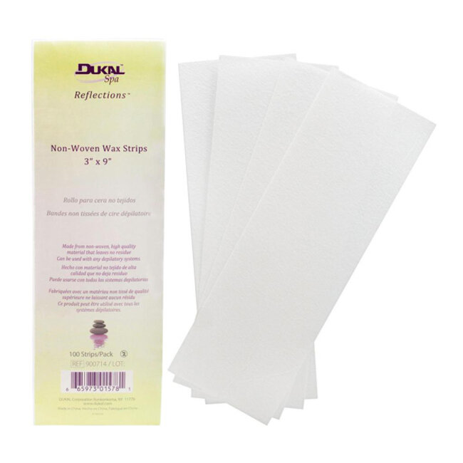 Dukal Spa Dukal Spa - Non-Woven Wax Strips - 100 ct - 900714