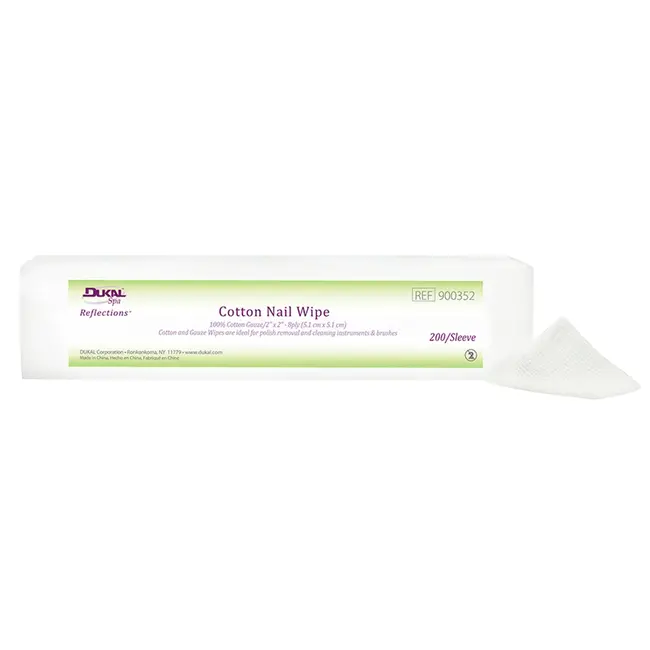 Dukal Spa Dukal Spa - Cotton Nail Wipes - 2 x 2 - 200 Ct - 900352