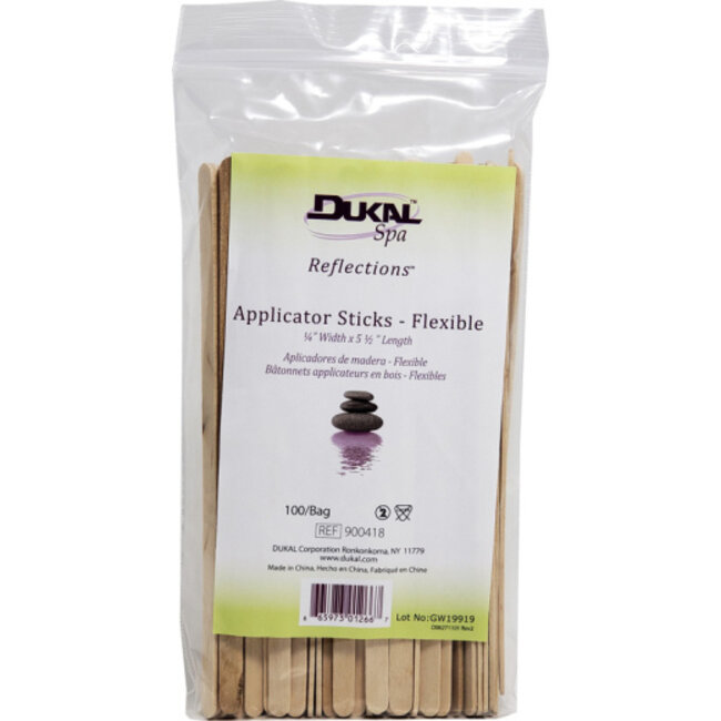 Dukal Spa - Applicator Sticks - Flexible - 100 ct - 900418