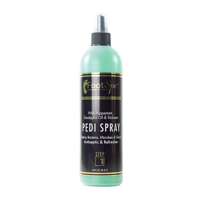 Foot Spa - Step 1 - Pedi Spray - Antiseptic & Refresher - 16 oz