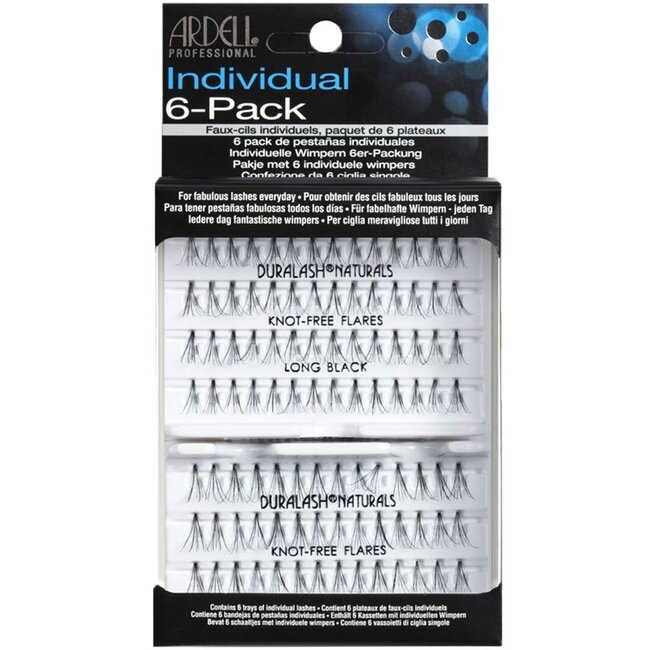Ardell Ardell - Individual 6-Pack - Knot-Free Naturals - Long Black