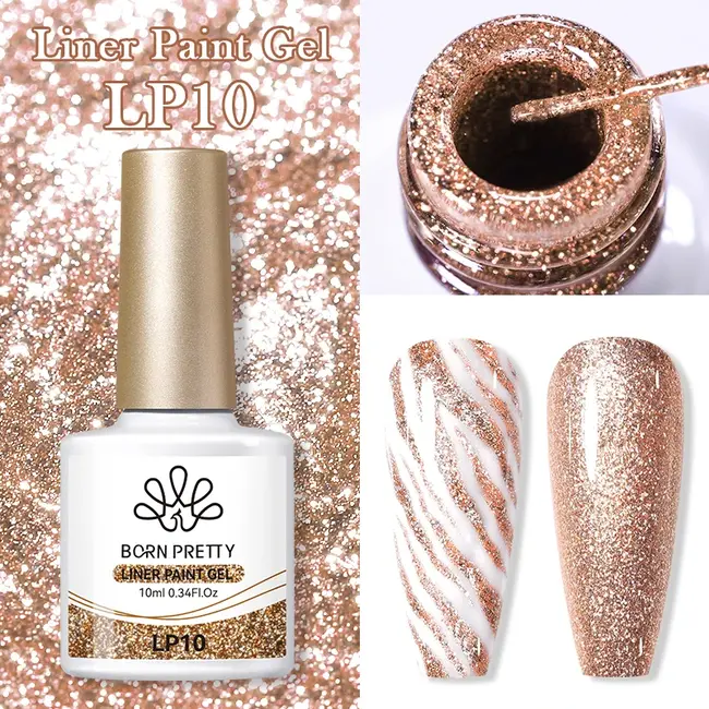 Born Pretty Born Pretty - Liner Paint Gel - .34 fl oz - LP10
