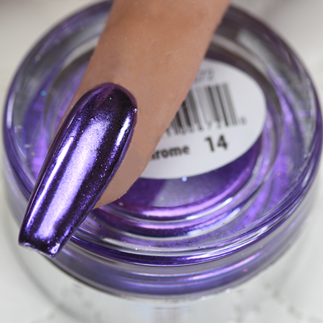 Cre8tion - Nail Art Chrome - 14 Purple - 1 g