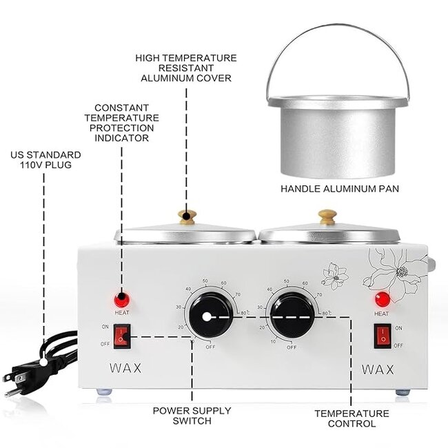 Burmax - Double Wax Warmer - FSC815