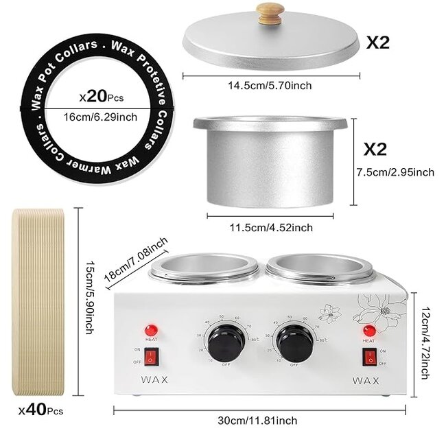 Burmax - Double Wax Warmer - FSC815