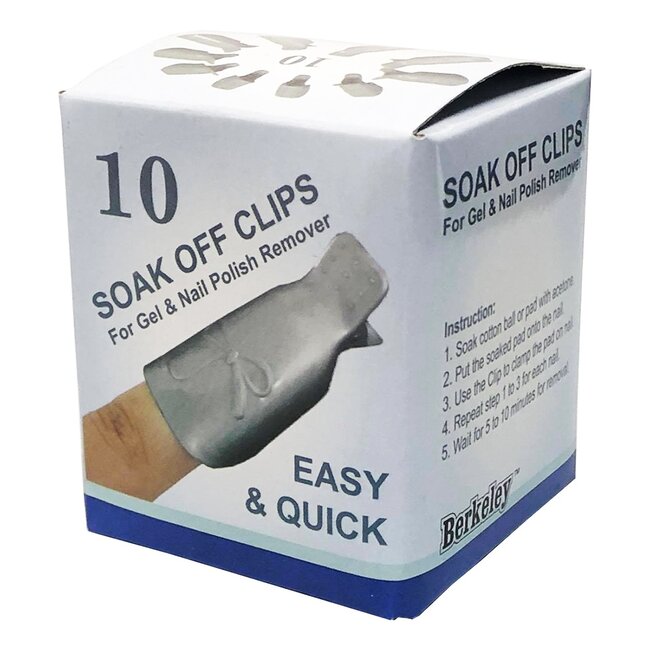 Berkeley - Soak Off Clips - 10 count -