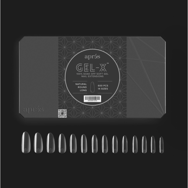 Apres Apres - Tip Box 2.0 Gel X - Clear - Natural Round - Long