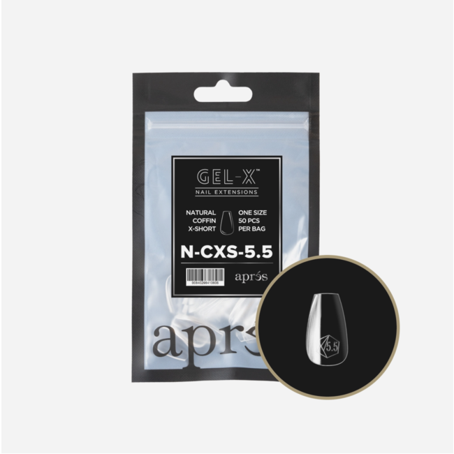 Apres - Refill Bags - Natural - Coffin Extra Short - #5.5