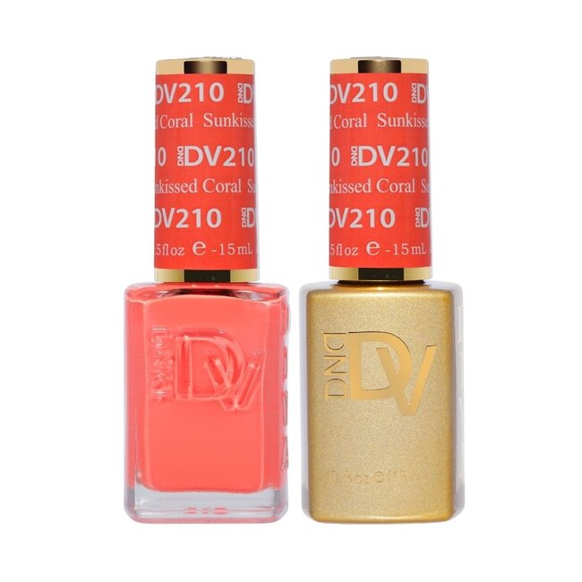 DND DIVA - 210 - Sunkissed Coral - DUO Polish