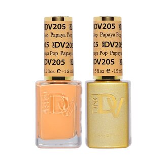 DND DIVA DND DIVA - 205 - Papaya Pop - DUO Polish