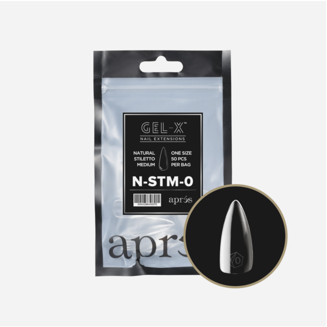 Apres Apres - Refill Bags - Natural - Stiletto Medium - #0