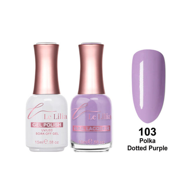 Le Lilia - 103 - Polka Dotted Purple - Gel - 0.5 oz