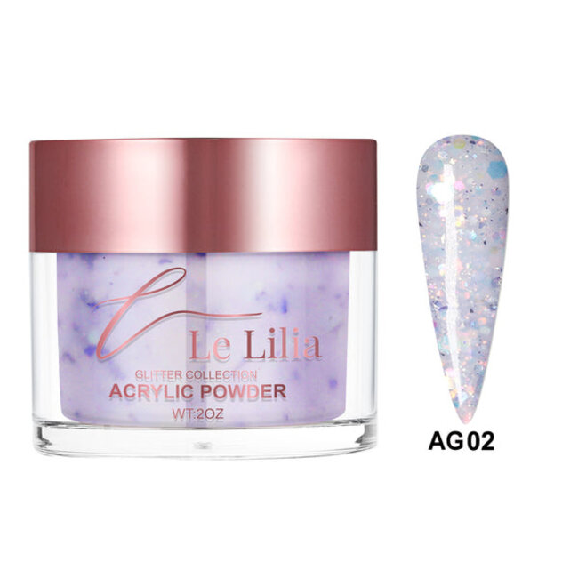 Le Lilia - AG02 - Glitter Collection - AIO Powder - 2 oz