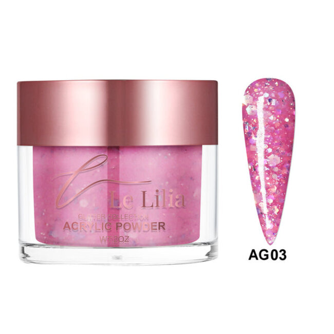 Le Lilia - AG03 - Glitter Collection - AIO Powder - 2 oz