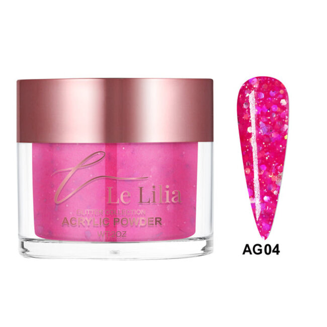Le Lilia - AG04 - Glitter Collection - AIO Powder - 2 oz