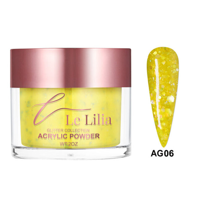 Le Lilia - AG06 - Glitter Collection - AIO Powder - 2 oz