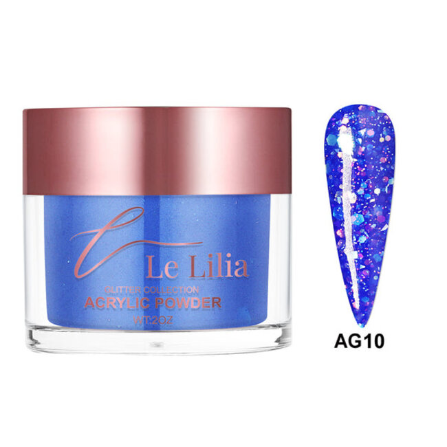 Le Lilia - AG10 - Glitter Collection - AIO Powder - 2 oz