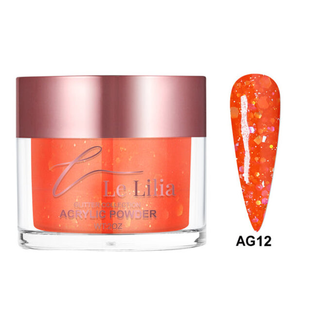 Le Lilia - AG12 - Glitter Collection - AIO Powder - 2 oz