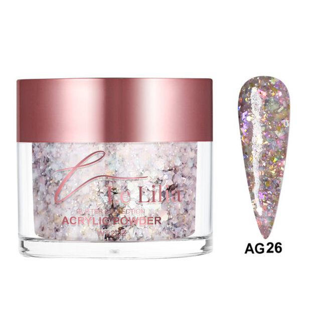 Le Lilia - AG26 - Glitter Collection - AIO Powder - 2 oz